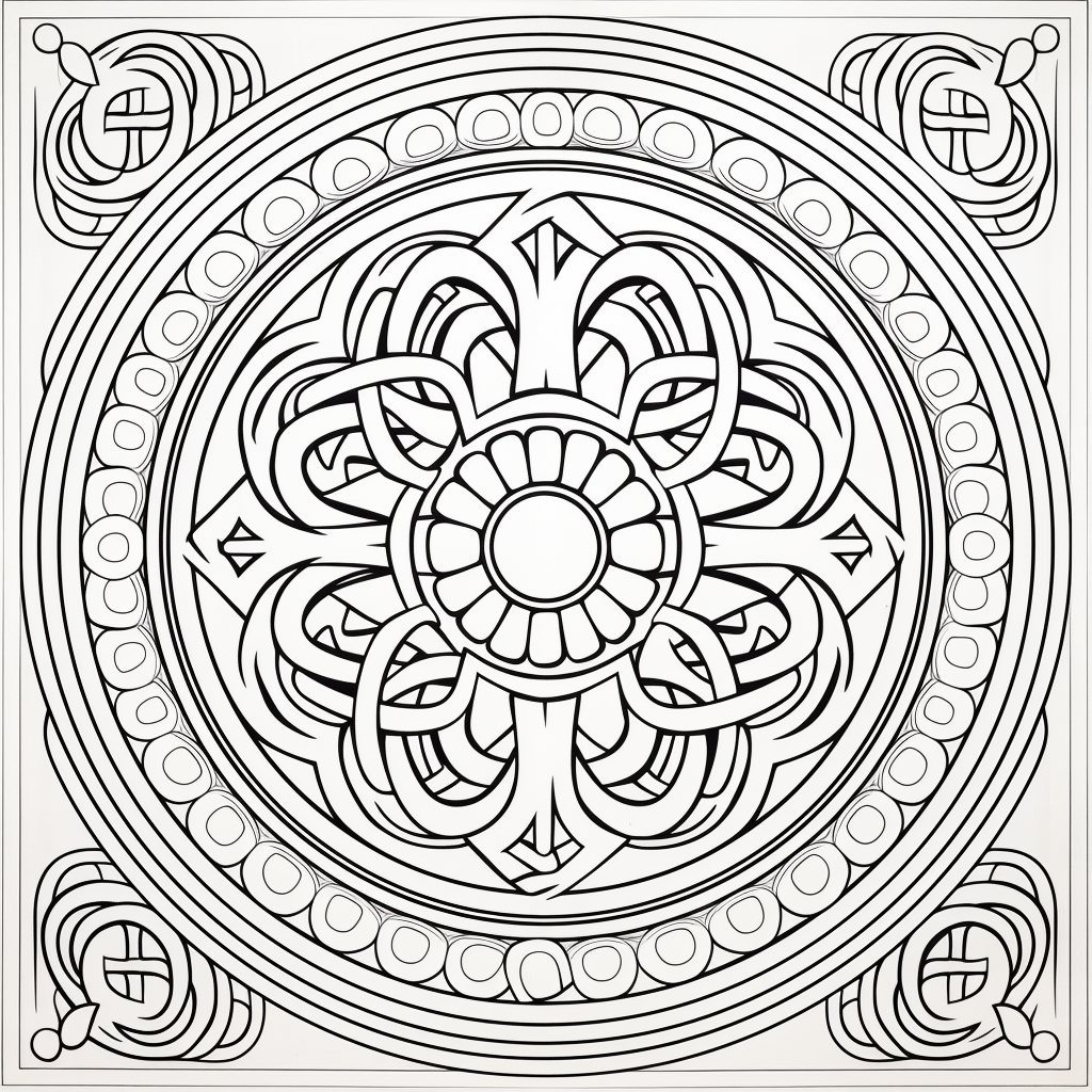 Celtic Knots & Patterns - Adult Coloring Book (Digital Download)