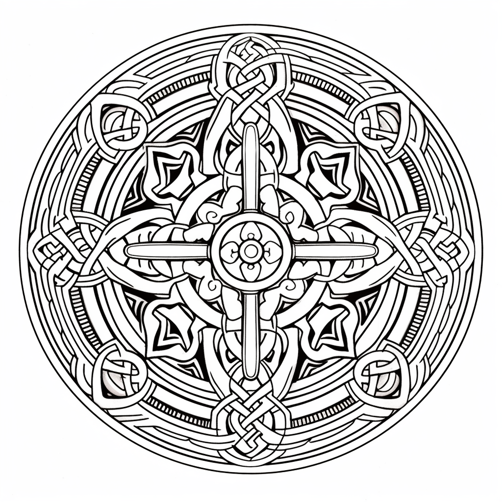 Celtic Knots & Patterns - Adult Coloring Book (Digital Download)