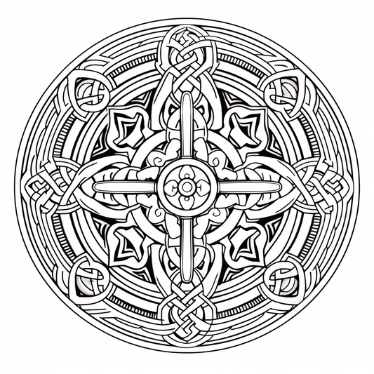 Celtic Knots & Patterns - Adult Coloring Book (Digital Download)